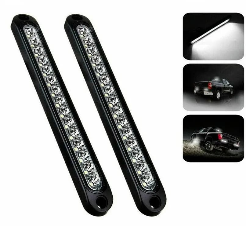 Fanalino Posizione Led Luce Ingombro Bianco 2 Intensità 12V-24V Camion Camper Auto Fuoristrada - 2