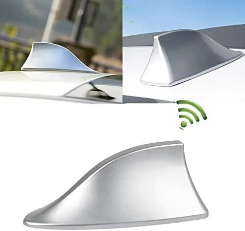 Antenna Grigia Auto PINNA DI SQUALOUniversale VERA Ricezione RADIO AM-FM-DAB+ - 2