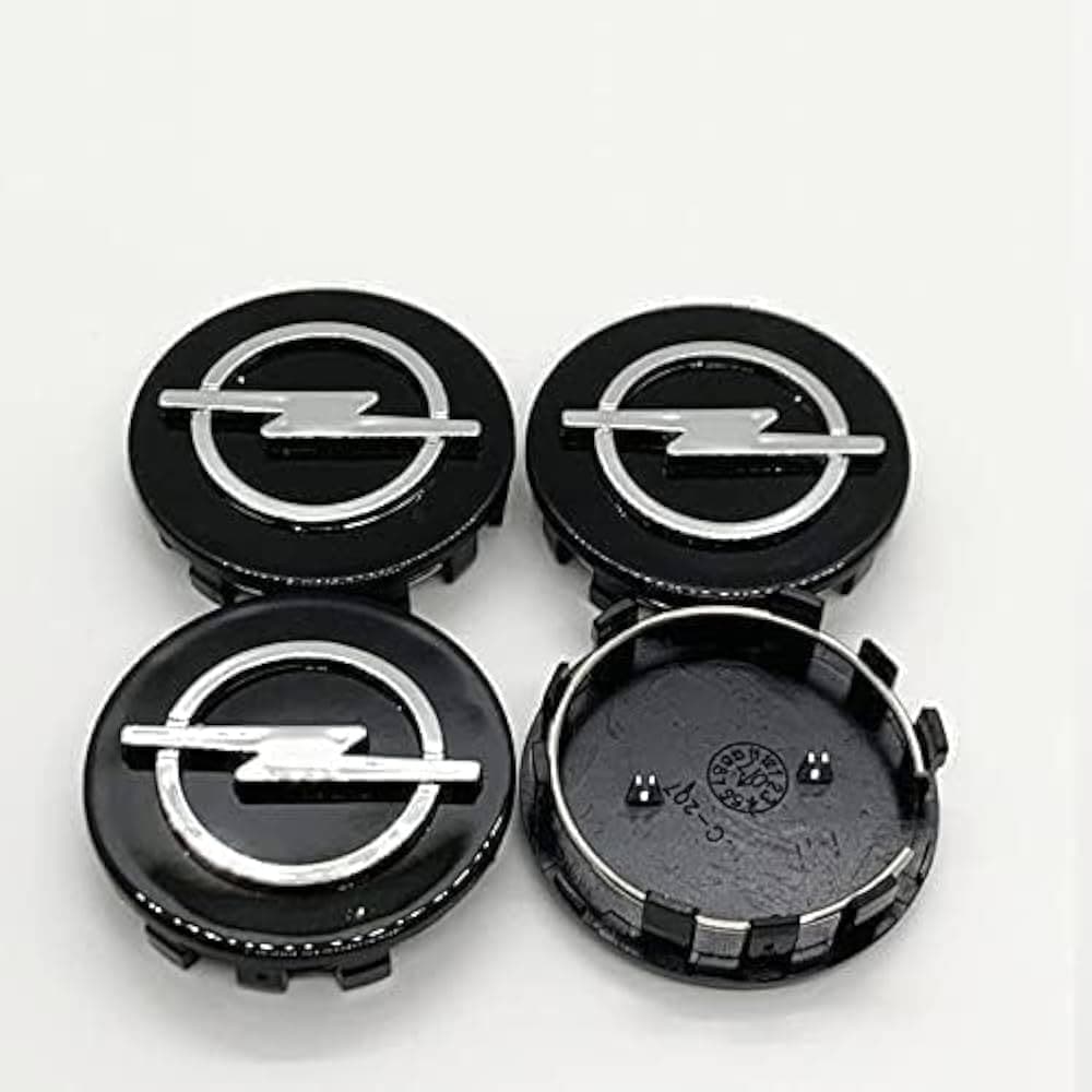 N4 Coprimozzo Compatibile Tappi OPEL 58mm Corsa Astra Grandland Mokka Borchie - 2
