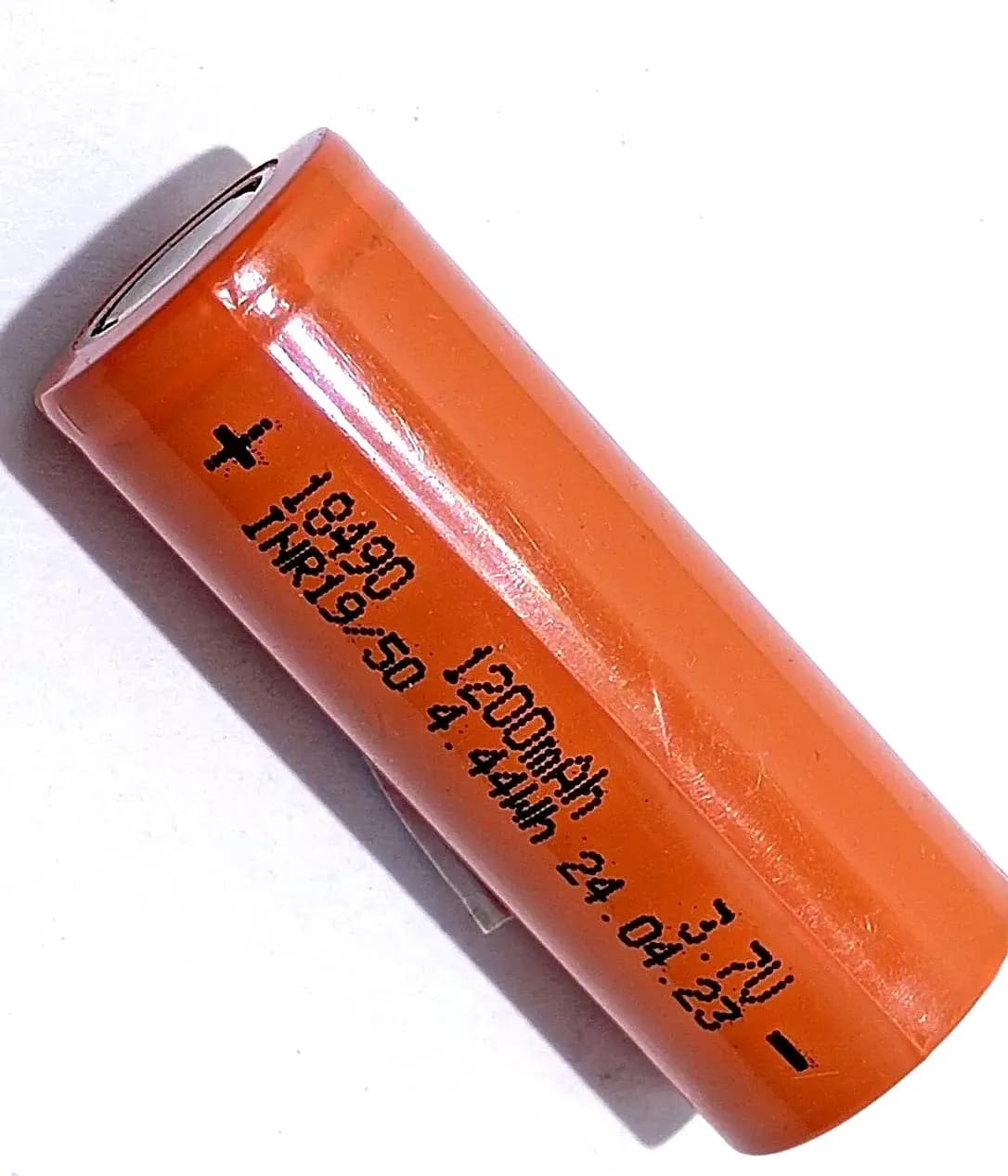 N1 BATTERIA18490 TESTA PIATTA 1200MAH IONI DI LITIO TESTA PIATTA RICARICABILE – arancione