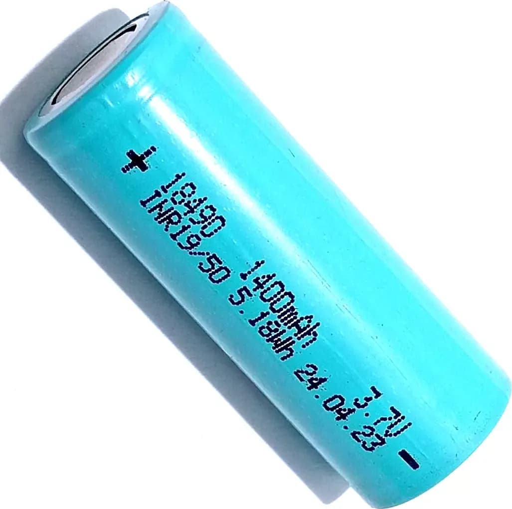 N1 PILA 18490 TESTA PIATTA 1400MAH IONI DI LITIO TESTA PIATTA RICARICABILE – blu