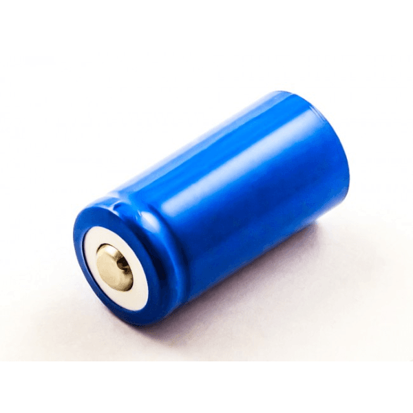 1 BATTERIA CR123A LITIO TESTA ALTA 3,7V 3.7V 1500 mAh RICARICABILE RICAMBIO LC1634 - 2