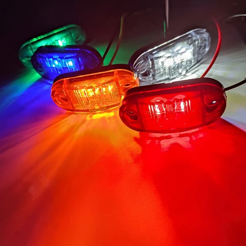 1 Fanalino Per Luci Led Ingombro Laterale Giallo  12-24V Furgone Camion Camper Rimorchi Bus in Luci laterali Solgeny - Besate, commercioVirtuoso.it