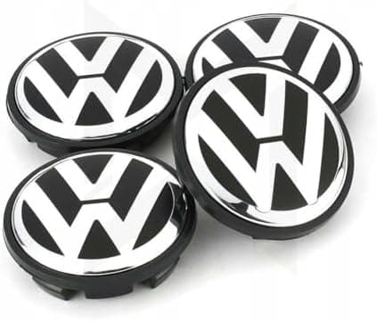 4 Tappi Volkswagen mozzo Cerchi in Lega Coprimozzo 65mm Borchie - 2