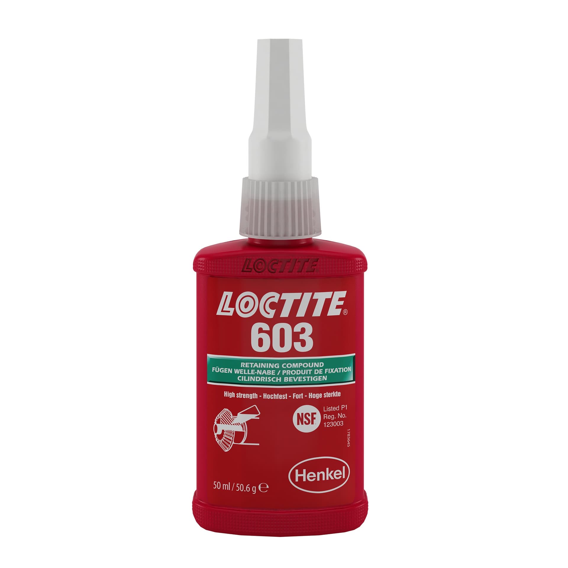 Loctite Colla 603 Bloccante ad alta resistenza parti cilindriche Ingranaggi - 2