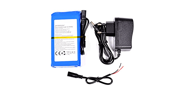 Pacco Batteria Litio 12V 3000mAh connettore caricatore BMS alta capacità sport trapano cacciavite - 2