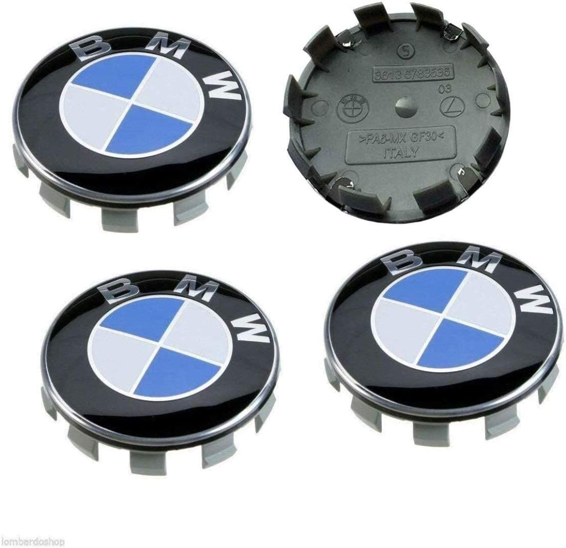 SET 4 Tappi mozzo BMW Cerchi in Lega Coprimozzo da 68mm Borchie Compatibili** - 2