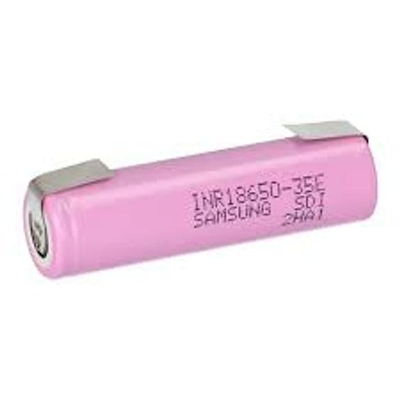 1 Batteria 18650 Samsung INR-35E 3500mAh 3,7V Ricaricabile Lamella Saldare Litio Pacco batteria ricambio - 2