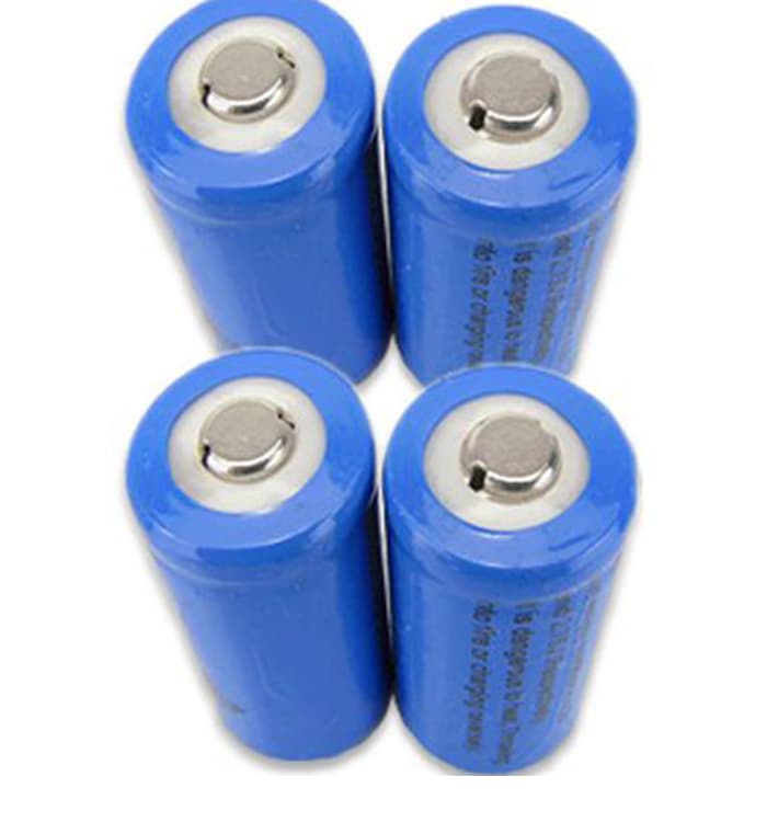 5 BATTERIE CR123A 4200mAh 3V LITIO DL123A EL123A LITHIUM - 2