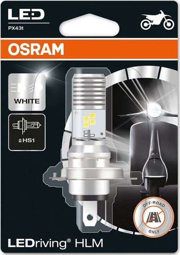 LAMPADA LED H4 OSRAM HSI LED PER MOTO SCOOTER 12V BIANCO 6000K 60W 8 SMD - 2