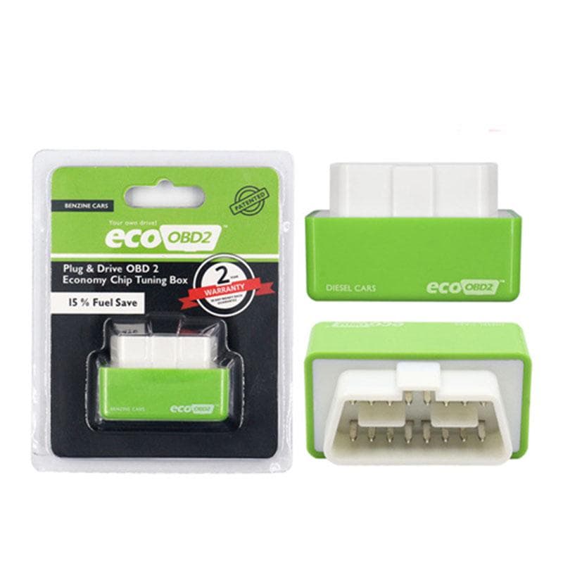 ECO OBD2 OBDII MODULO VERDE MOTORI BENZINA RISPARMIO OTTIMIZZA CARBURANTE TUNING CHIP - 2