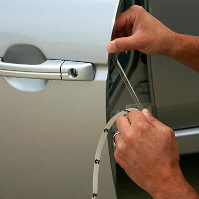 profilo Paracolpi portiera Auto Trasparente Universale protezione porte U 5MT - 2