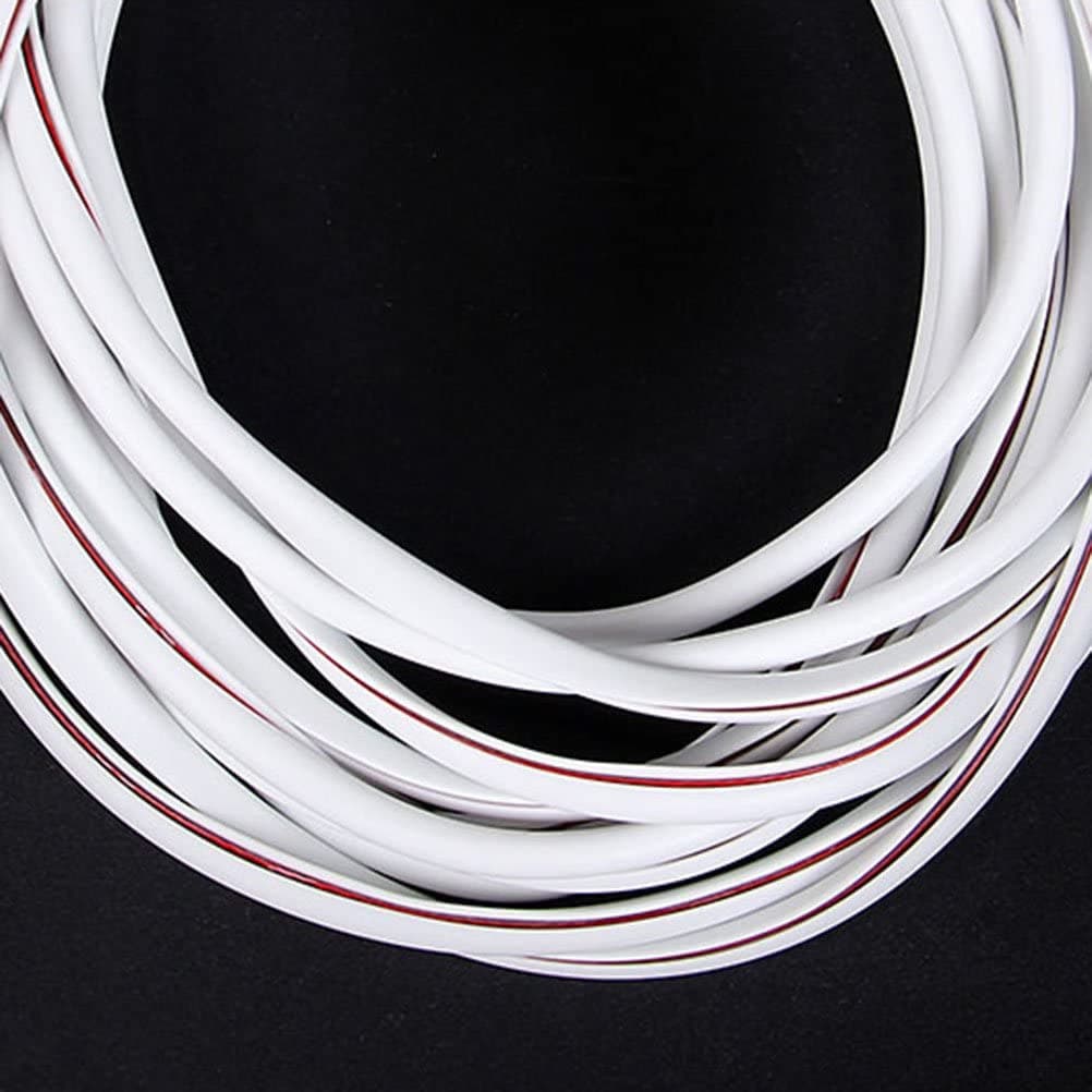 profilo Paracolpi portiera Auto BIANCO Universale protezione porte tubo a U 5MT - 2