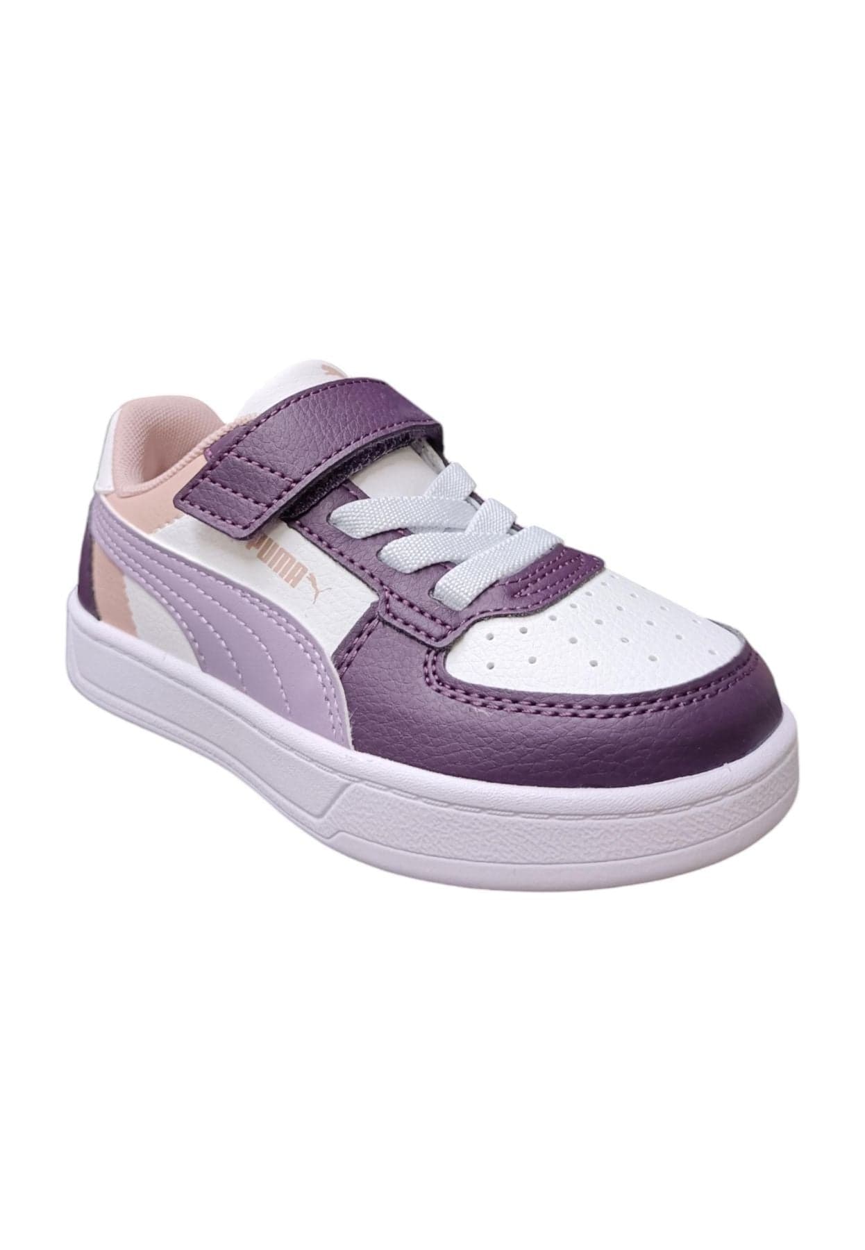 Scarpe sneakers Bambine e ragazze PUMA CAVEN  bianco-nero-viola-rosa 20-35 velcro/36-39 laccio in Ballerine Scarpetteria Gica - Trani, commercioVirtuoso.it