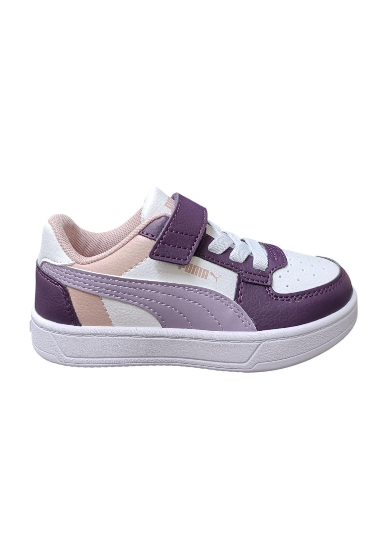 Scarpe sneakers Bambine e ragazze PUMA CAVEN  bianco-nero-viola-rosa 20-35 velcro/36-39 laccio in Ballerine Scarpetteria Gica - Trani, commercioVirtuoso.it