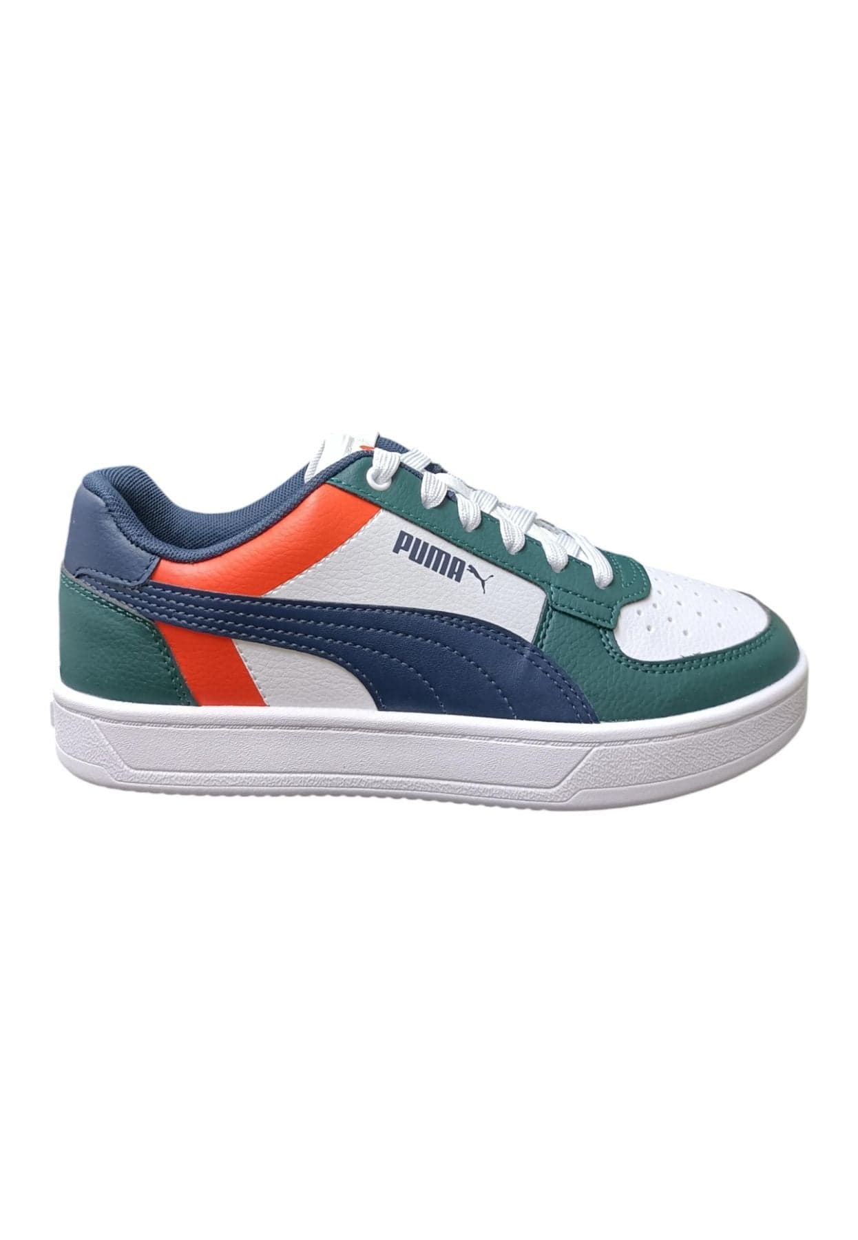 Scarpe sneakers Bambini e ragazzi PUMA CAVEN  bianco-nero-verde-arancione 20-35 velcro/36-39 laccio in Ballerine Scarpetteria Gica - Trani, commercioVirtuoso.it