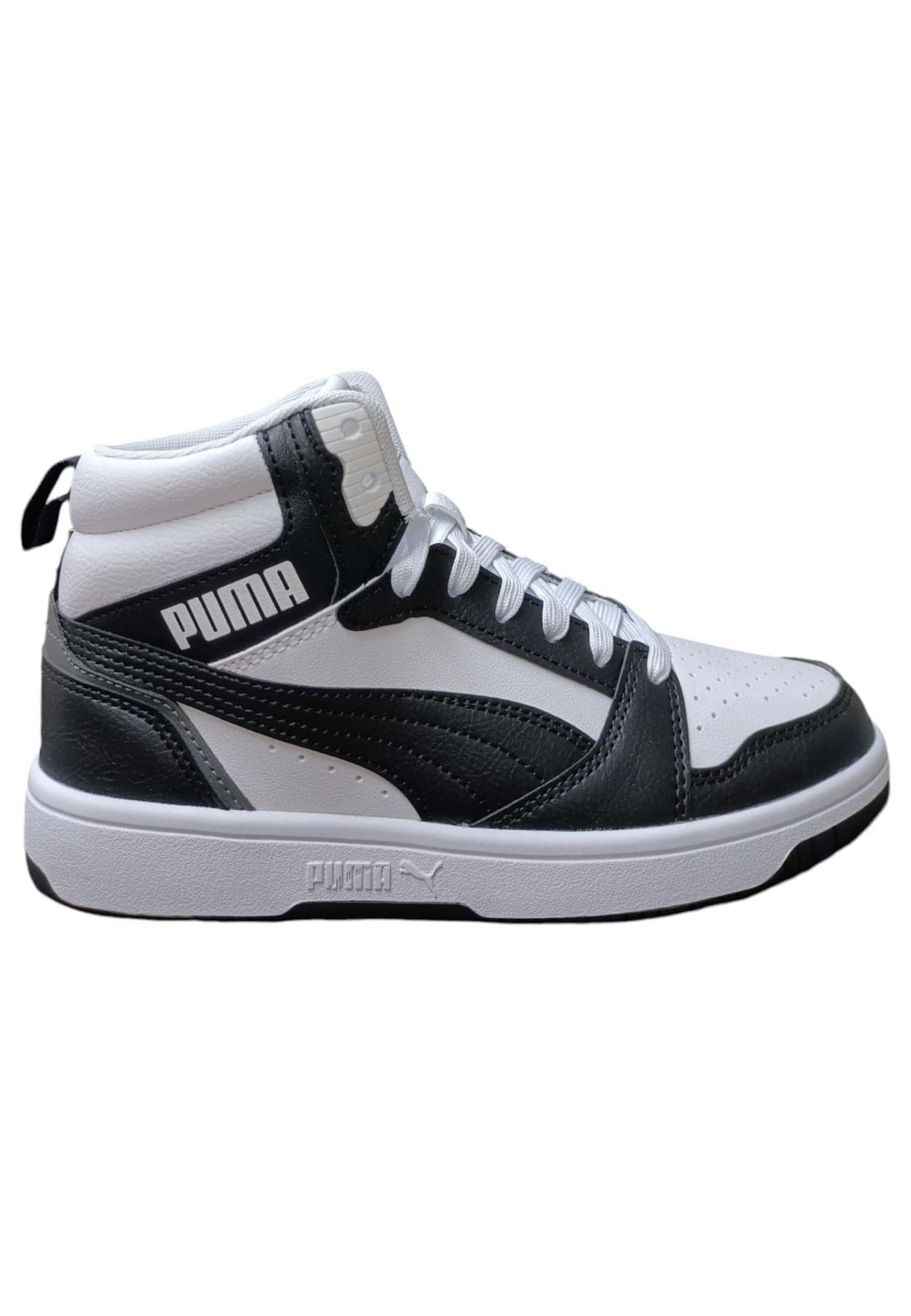 Scarpe sneakers Bambini e ragazzi PUMA REBOUND  bianco-nero 20-35 velcro/36-39 laccio in Ballerine Scarpetteria Gica - Trani, commercioVirtuoso.it