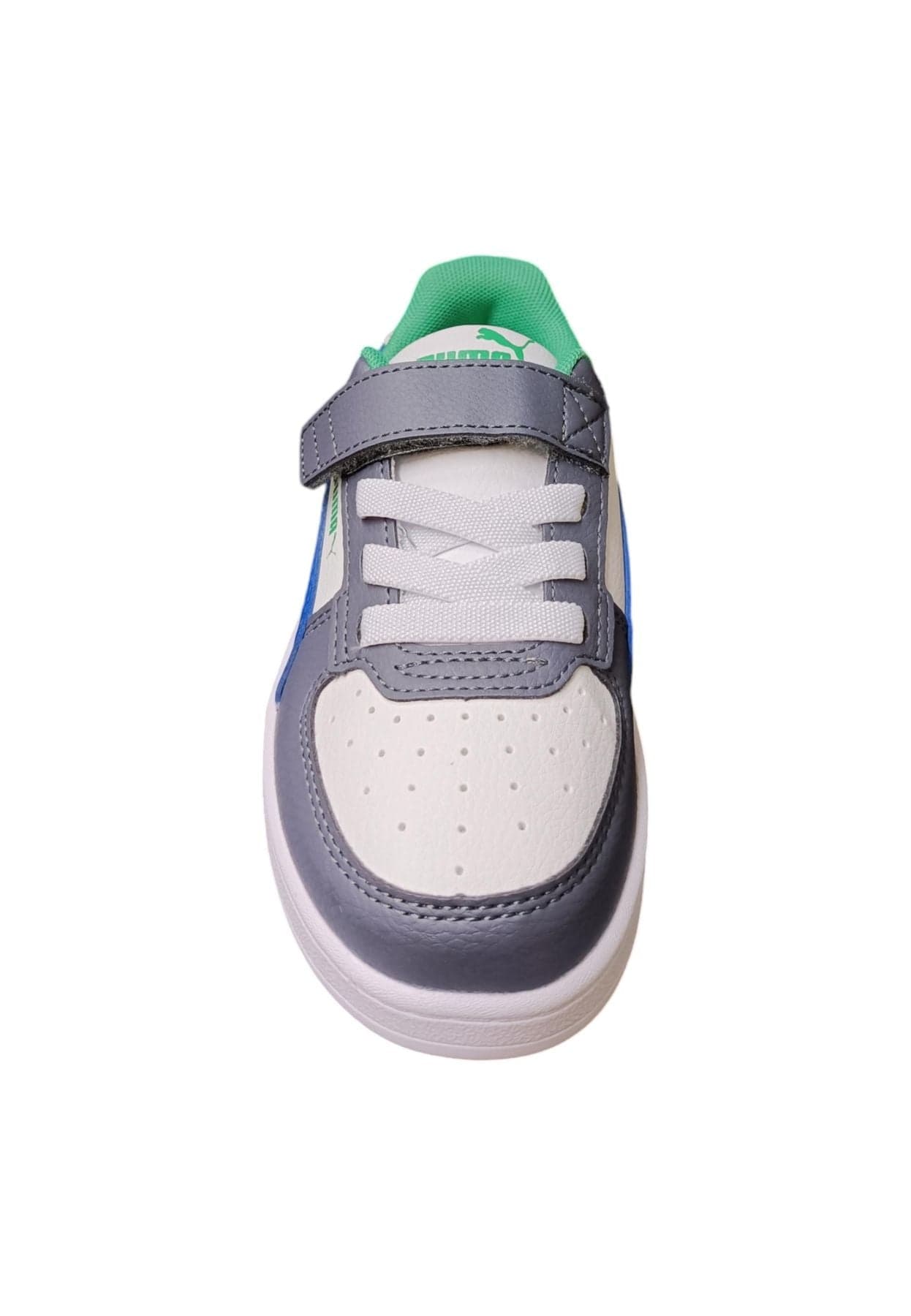Scarpe sneakers Bambini e ragazzi PUMA CAVEN  bianco-nero-azzurro-verde 25-35 velcro/36-39 laccio in Ballerine Scarpetteria Gica - Trani, commercioVirtuoso.it