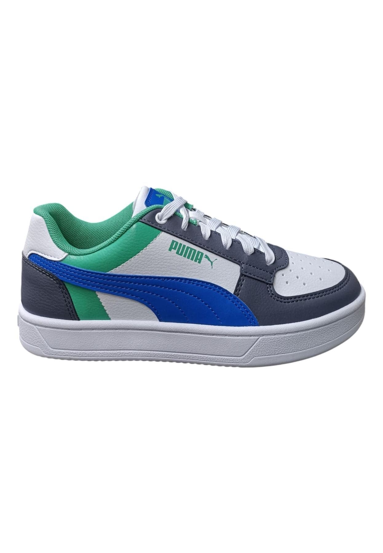 Scarpe sneakers Bambini e ragazzi PUMA CAVEN  bianco-nero-azzurro-verde 25-35 velcro/36-39 laccio in Ballerine Scarpetteria Gica - Trani, commercioVirtuoso.it