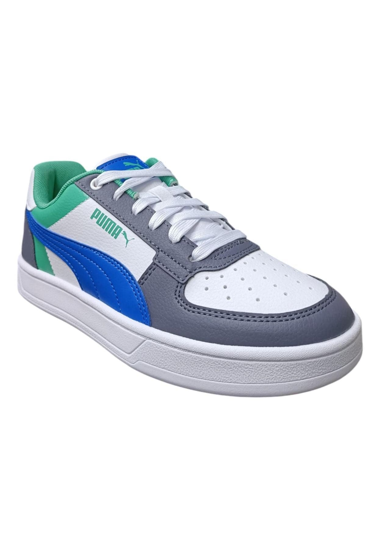 Scarpe sneakers Bambini e ragazzi PUMA CAVEN  bianco-nero-azzurro-verde 25-35 velcro/36-39 laccio in Ballerine Scarpetteria Gica - Trani, commercioVirtuoso.it
