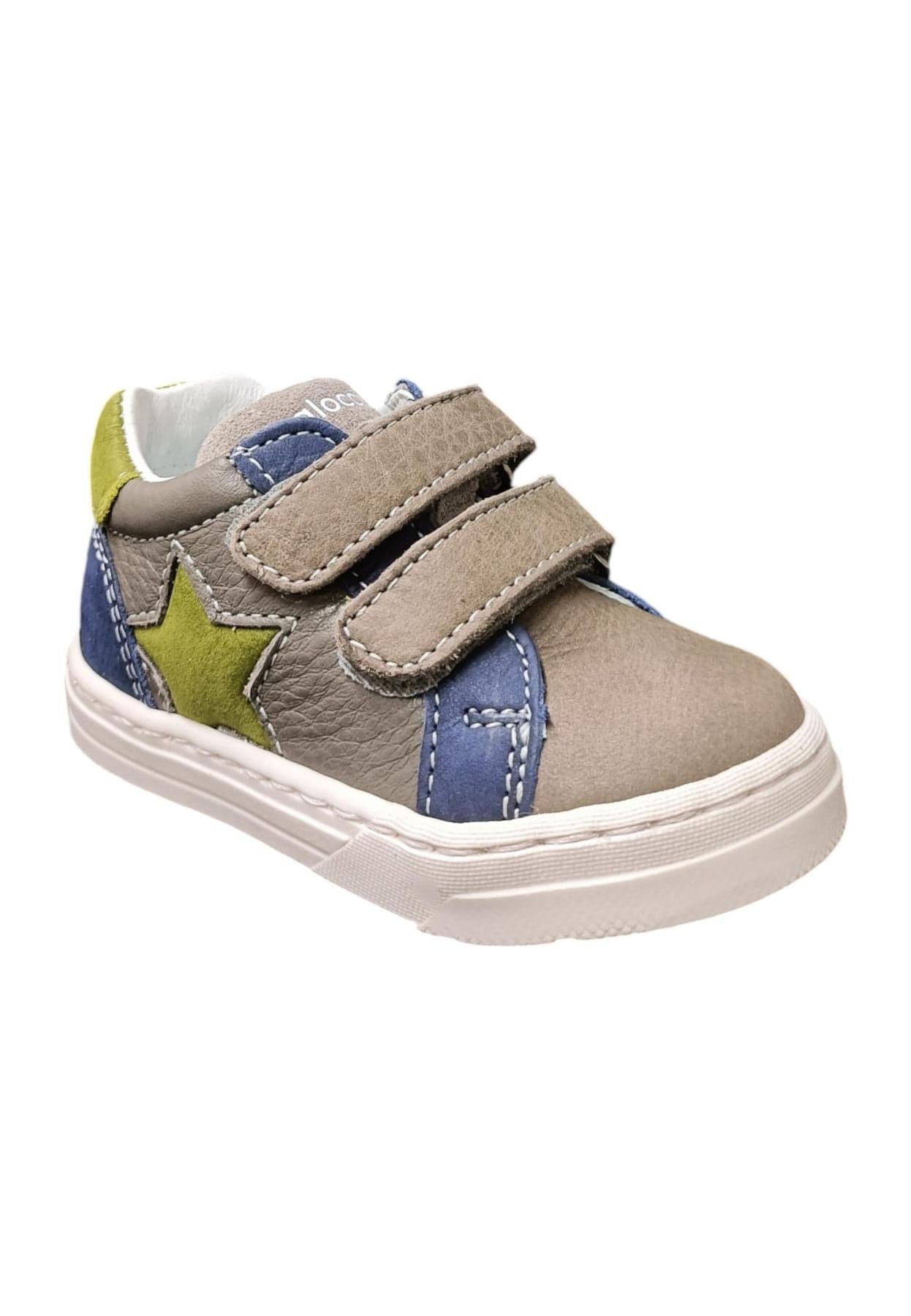 Scarpe sneakers Unisex bambini balocchi MINI  grigio-blue-verdone velcro in Ballerine Scarpetteria Gica - Trani, commercioVirtuoso.it
