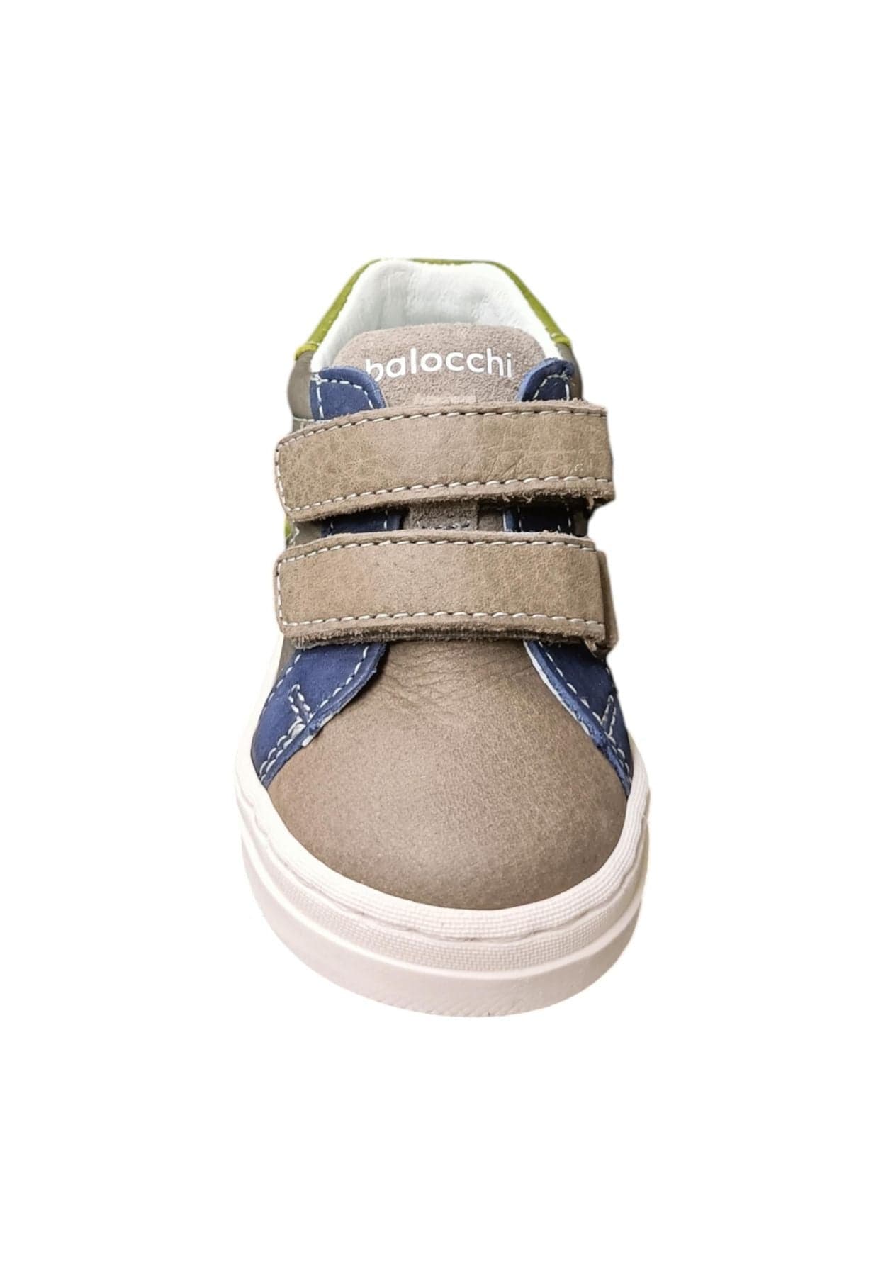 Scarpe sneakers Unisex bambini balocchi MINI  grigio-blue-verdone velcro in Ballerine Scarpetteria Gica - Trani, commercioVirtuoso.it