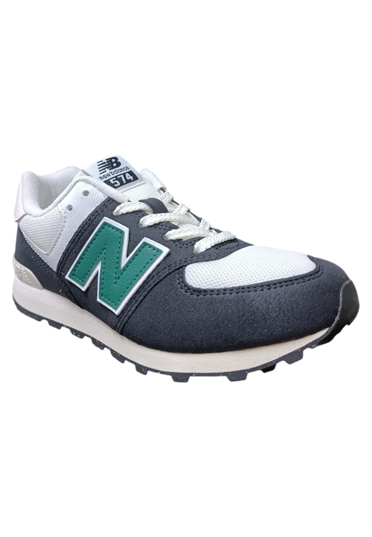 Scarpe snekears Bambini e ragazzi New Balance 574 blue-verde-bianco laccio in Ballerine Scarpetteria Gica - Trani, commercioVirtuoso.it