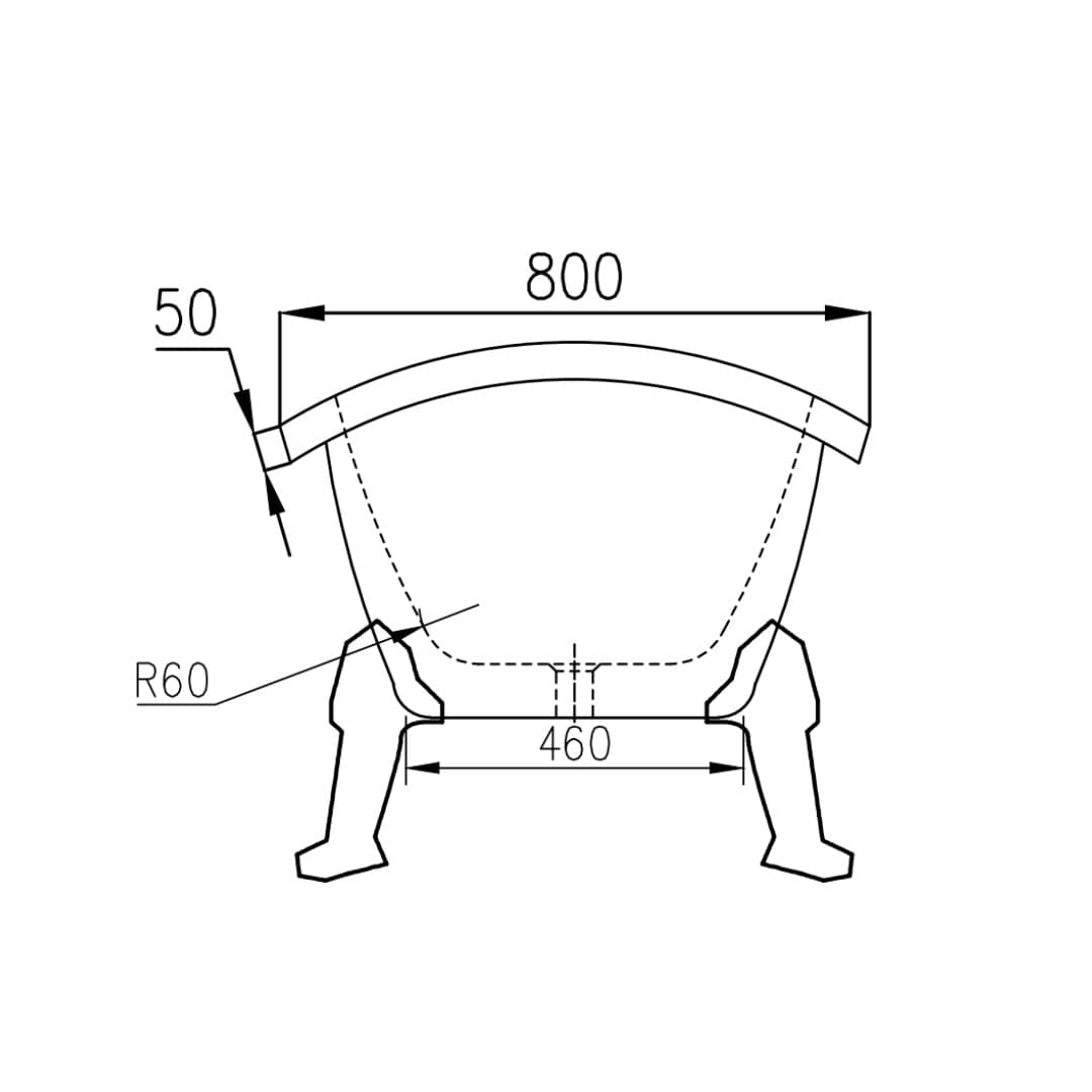 Vasca da Bagno Free Standing da Centro Stanza con Piedini cm 175 - 8