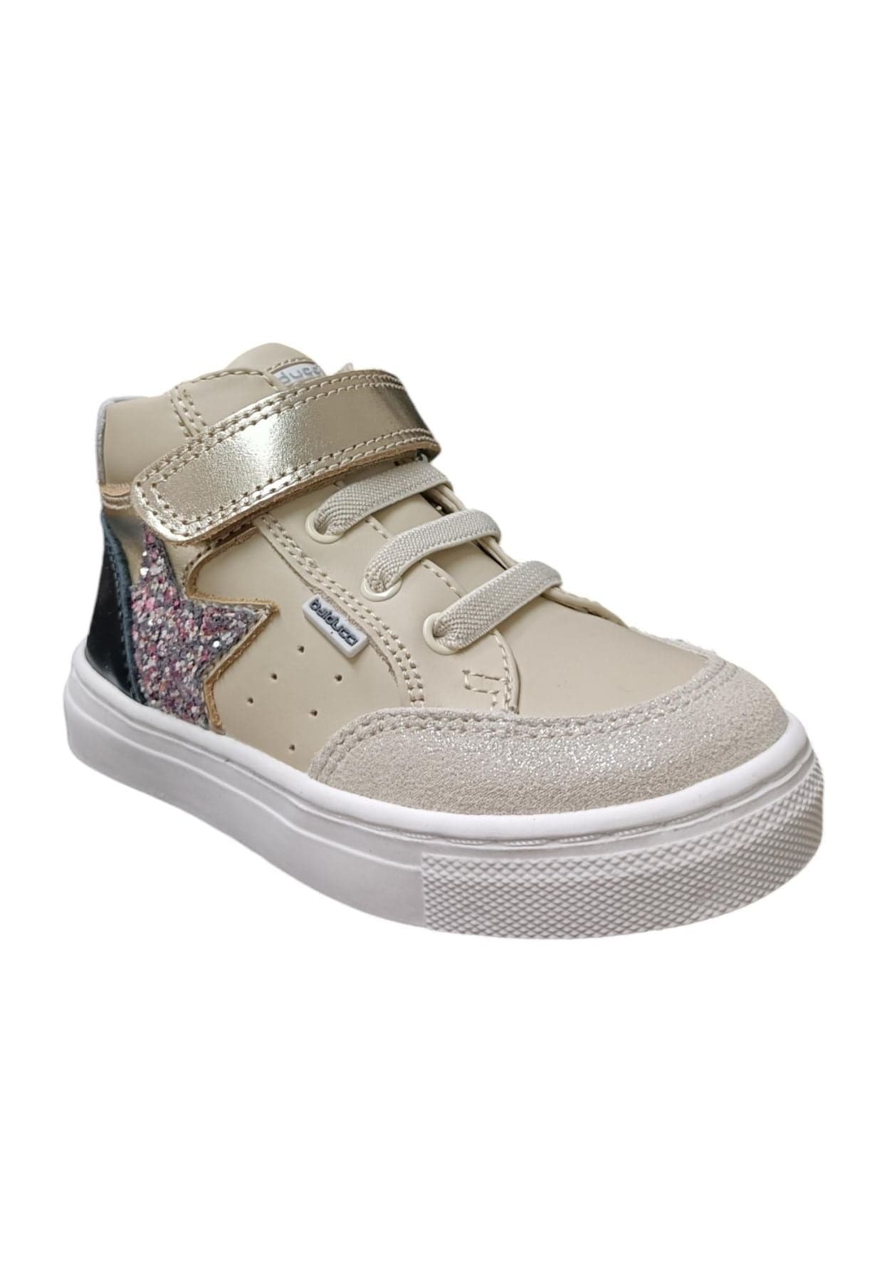 Scarpe sneakers Bambine e ragazze balducci BUTTER  beige-oro-nero-multicolor laccio elastico e velcro in Ballerine Scarpetteria Gica - Trani, commercioVirtuoso.it