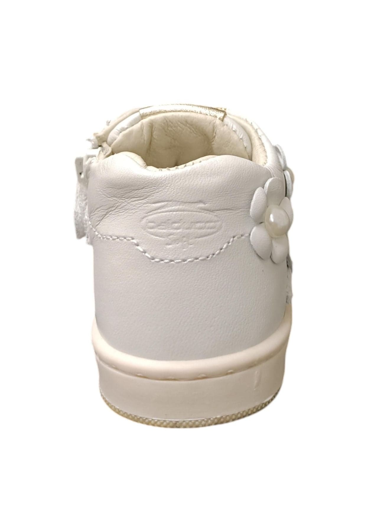 Scarpe sneakers bambina balducci cita  bianco-oro laccio e zip laterale in Ballerine Scarpetteria Gica - Trani, commercioVirtuoso.it