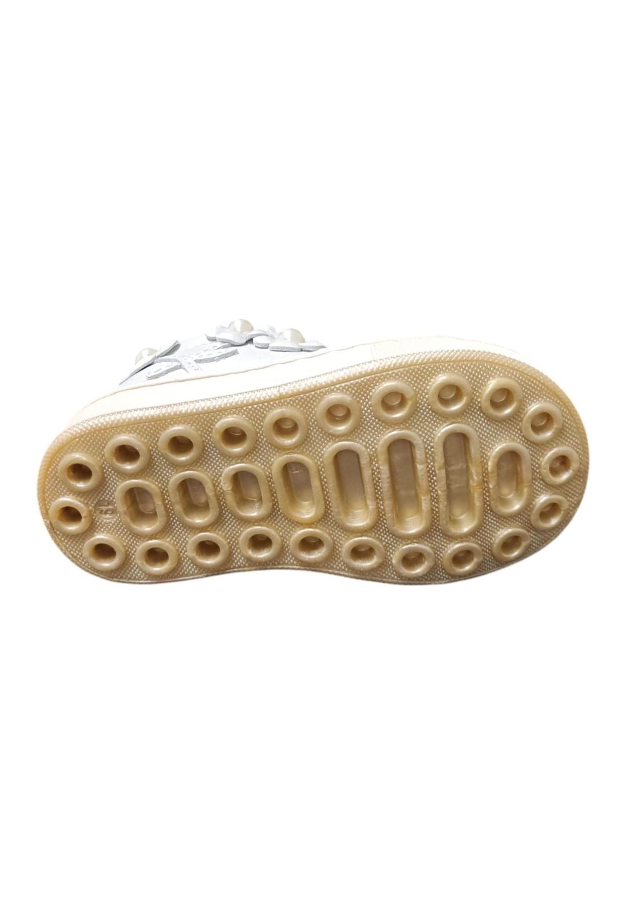 Scarpe sneakers bambina balducci cita  bianco-oro laccio e zip laterale in Ballerine Scarpetteria Gica - Trani, commercioVirtuoso.it