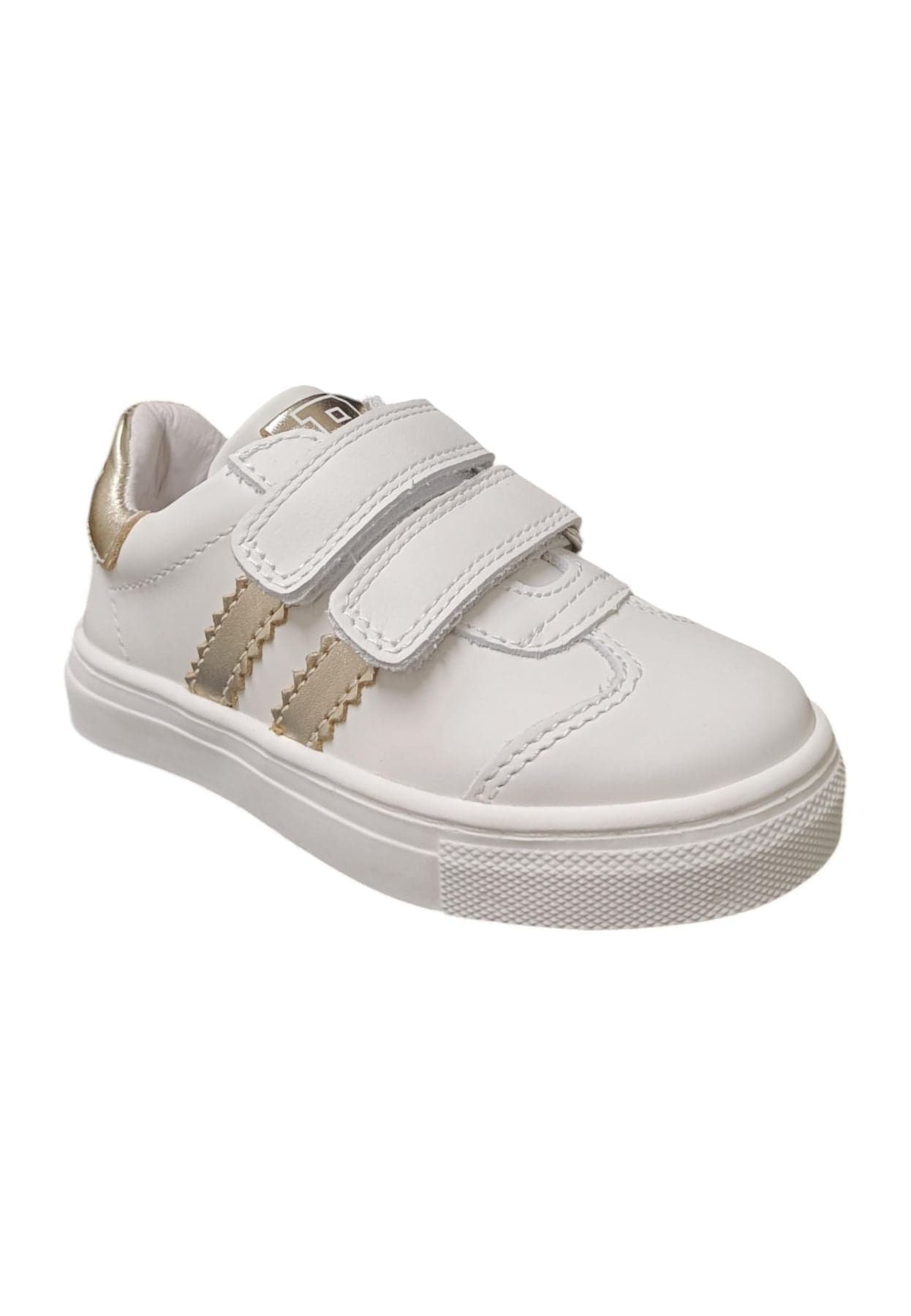 Scarpe sneakers Bambine e ragazze balducci BUTTER  bianco-oro velcro in Ballerine Scarpetteria Gica - Trani, commercioVirtuoso.it
