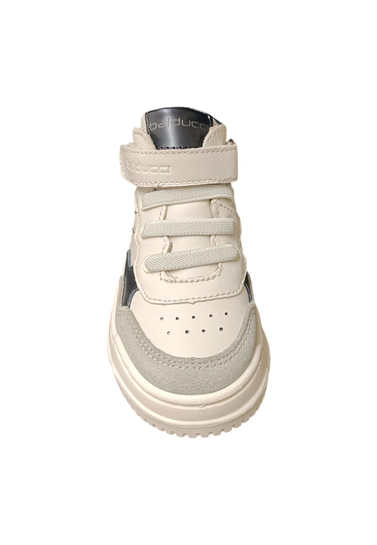 Scarpe sneakers Unisex bambini balducci OTRO  bianco-nero-grigio laccio elastico e velcro in Ballerine Scarpetteria Gica - Trani, commercioVirtuoso.it