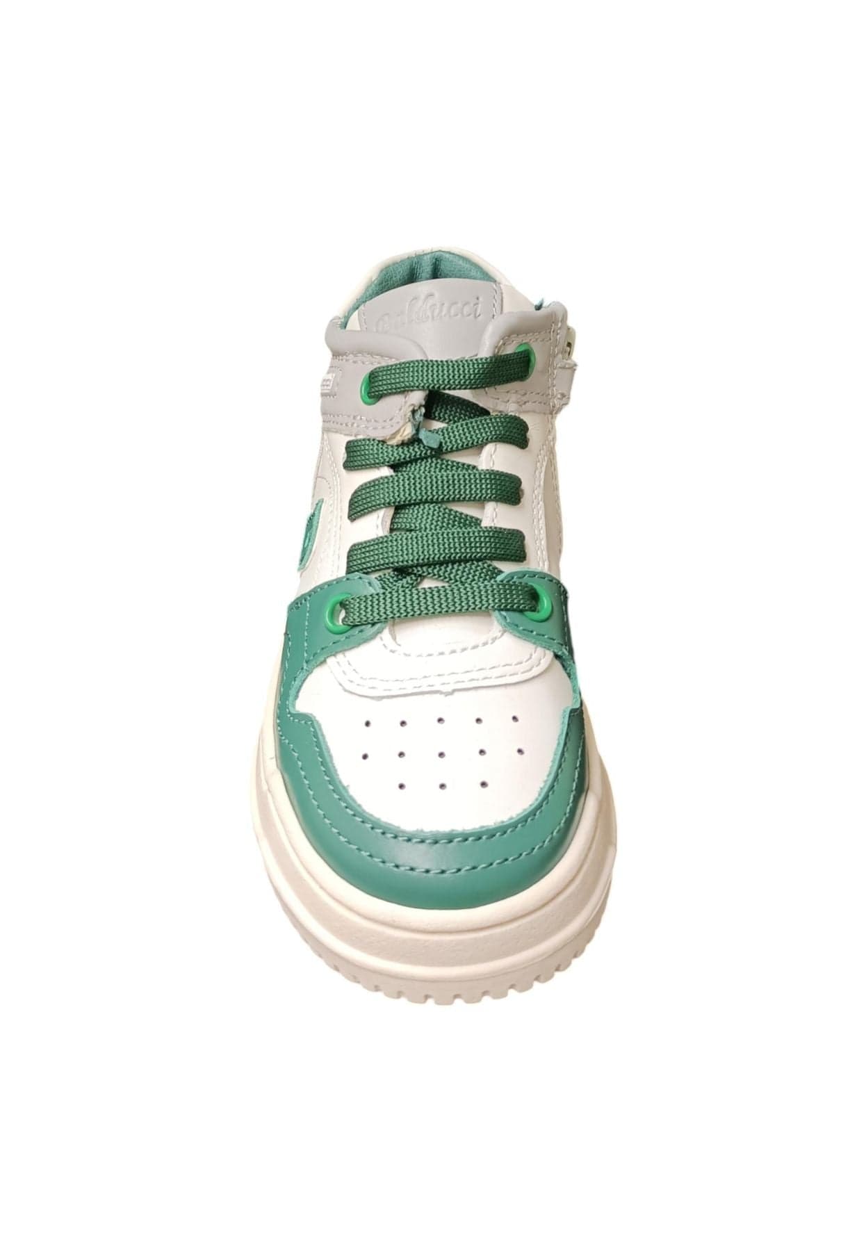 Scarpe sneakers Unisex bambini balducci OTRO  bianco-verdone-grigio laccio e zip laterale in Ballerine Scarpetteria Gica - Trani, commercioVirtuoso.it
