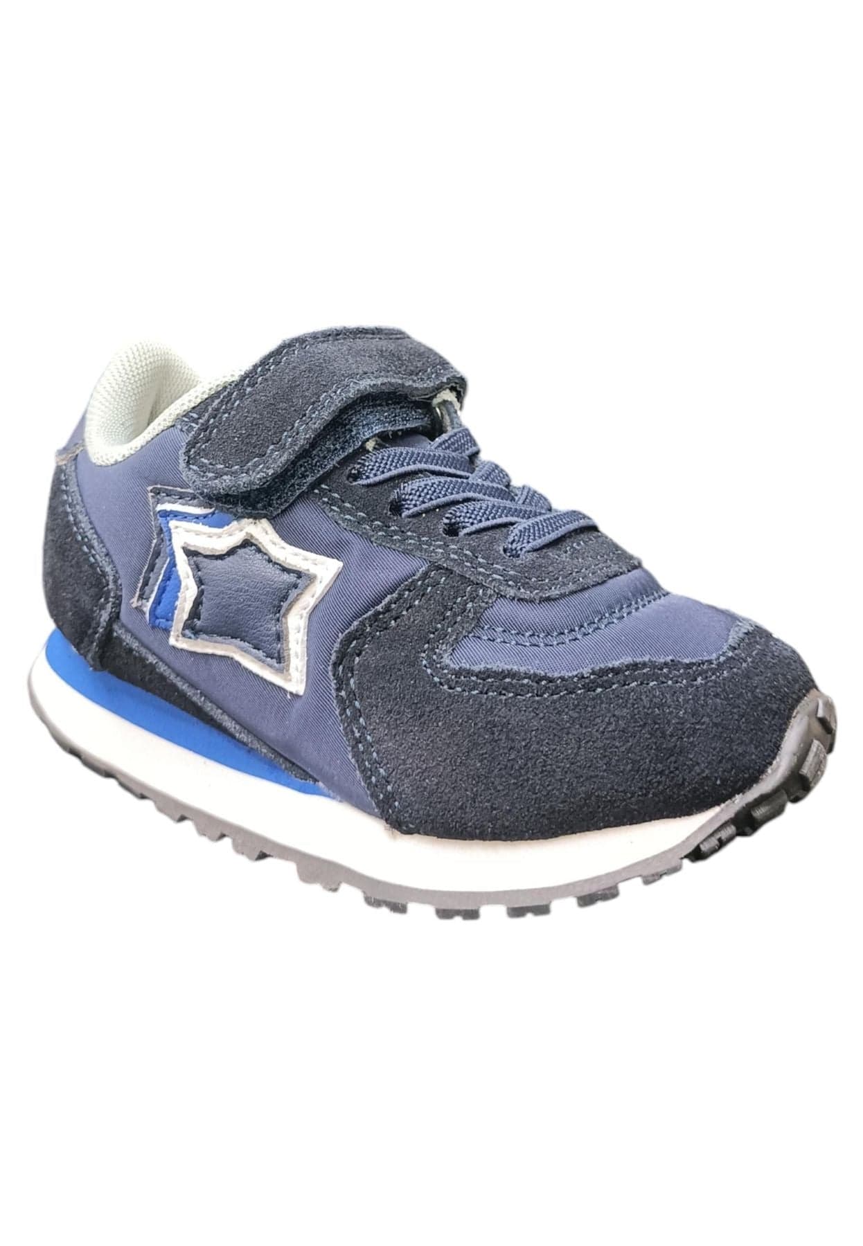 Scarpe sneakers Unisex bambini Atlantic Stars BEN  blue-azzurro-bianco laccio elastico e velcro in Ballerine Scarpetteria Gica - Trani, commercioVirtuoso.it