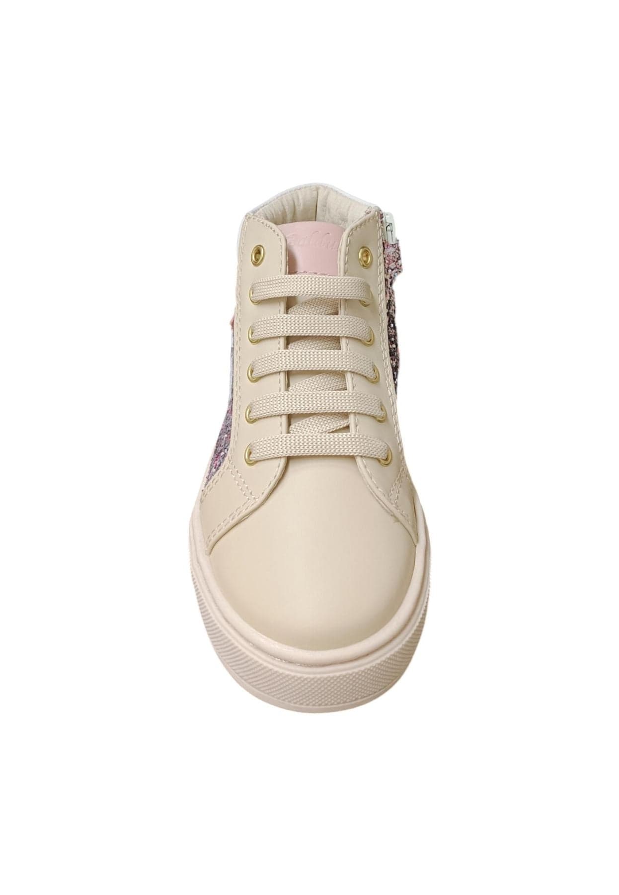 Scarpe sneakers Bambine e ragazze balducci KIABI  beige-rosa-bianco-multicolor laccio e zip laterale in Ballerine Scarpetteria Gica - Trani, commercioVirtuoso.it