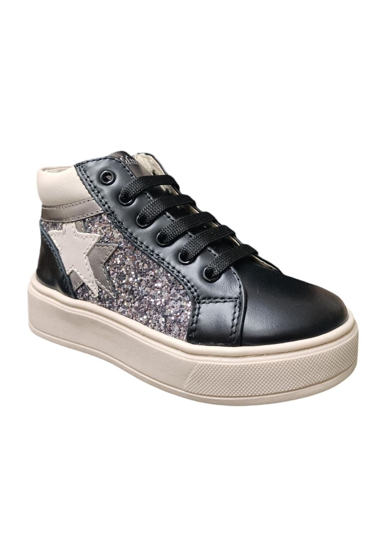 Scarpe sneakers Bambine e ragazze balducci KIABI  nero-argento laccio e zip laterale in Ballerine Scarpetteria Gica - Trani, commercioVirtuoso.it