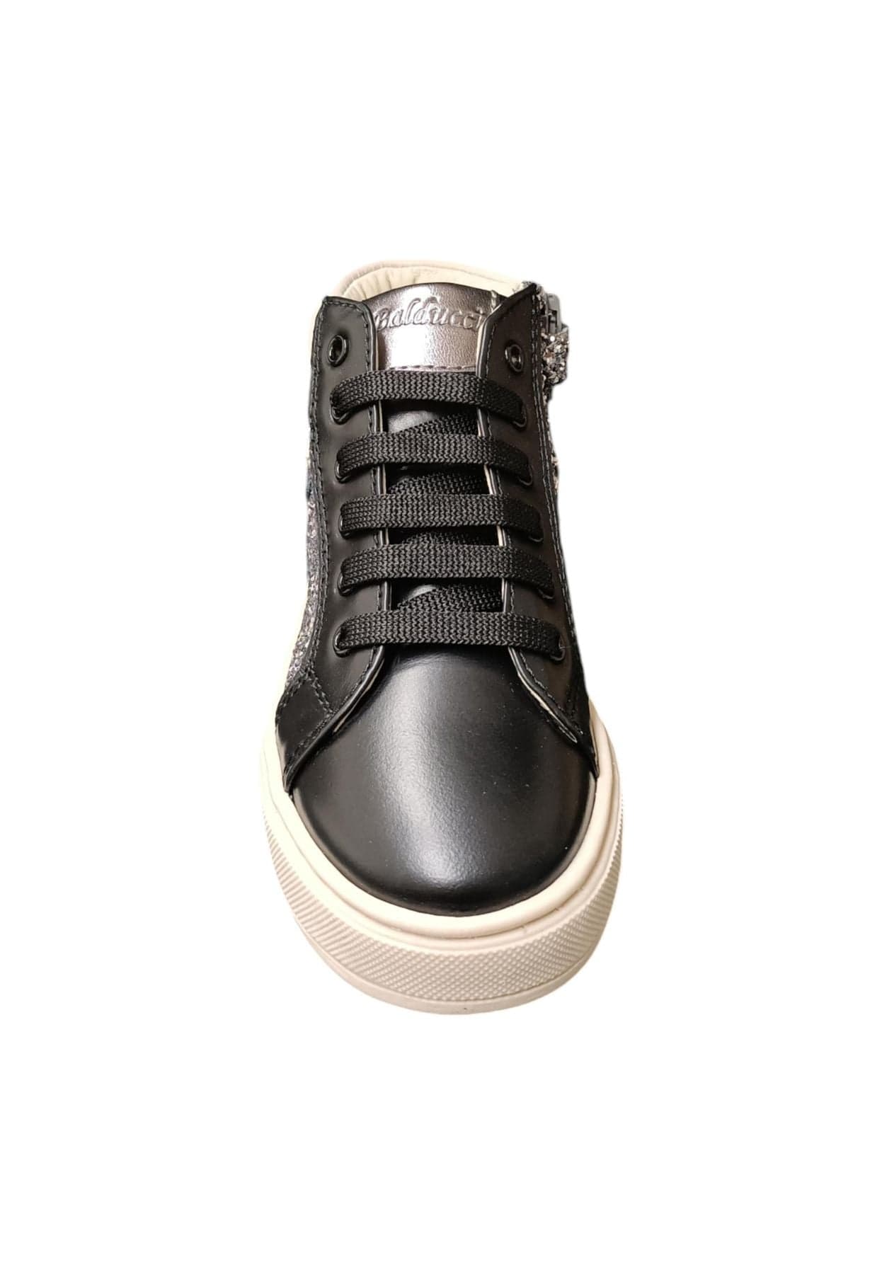 Scarpe sneakers Bambine e ragazze balducci KIABI  nero-argento laccio e zip laterale in Ballerine Scarpetteria Gica - Trani, commercioVirtuoso.it