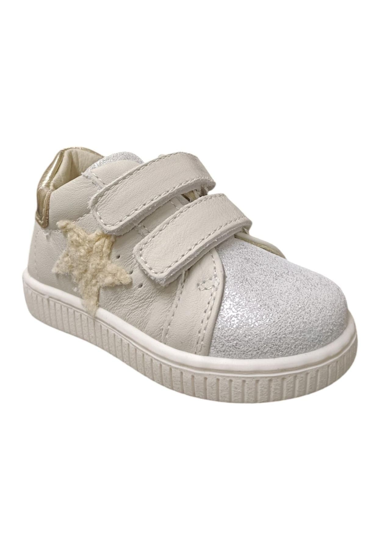Scarpe sneakers bambina balducci cita  beige-oro velcro in Ballerine Scarpetteria Gica - Trani, commercioVirtuoso.it