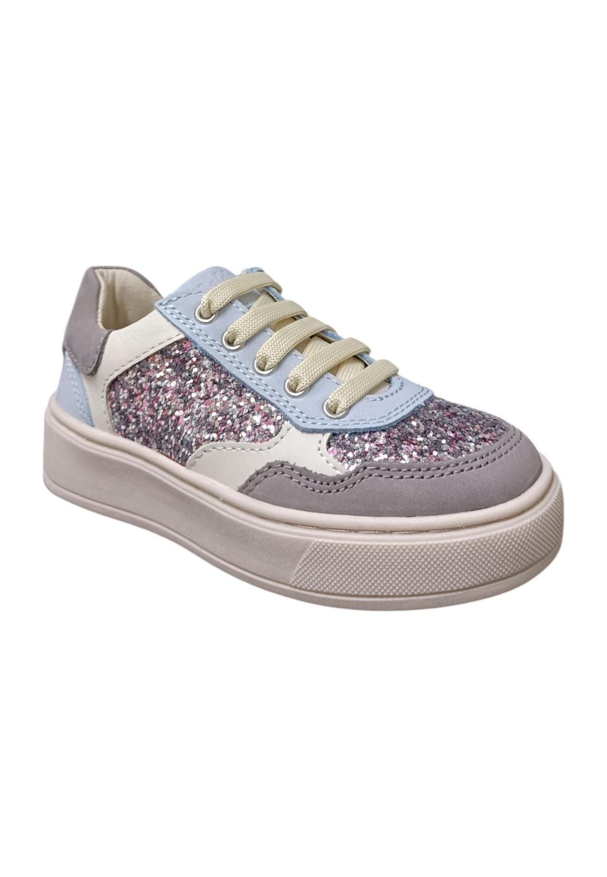 Scarpe sneakers Bambine e ragazze balducci KIABI  beige-rosa-bianco-multicolor laccio e zip laterale in Ballerine Scarpetteria Gica - Trani, commercioVirtuoso.it