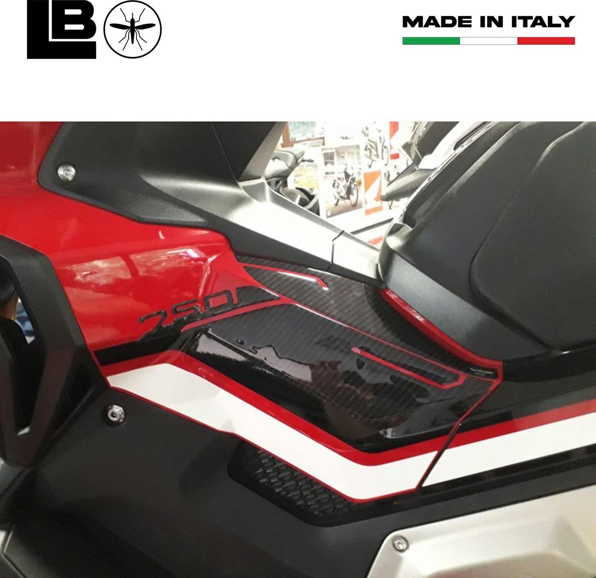 Adesivi 3D Protezioni Laterali compatibili Scooter Xadv Honda X-Adv 750 2017-20 - 5