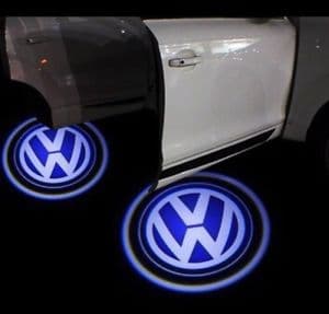 KIT LOGO PROIETTORE VOLKSWAGEN LUCI CORTESIA BATTERIA SENSORE MAGNETICO - 4