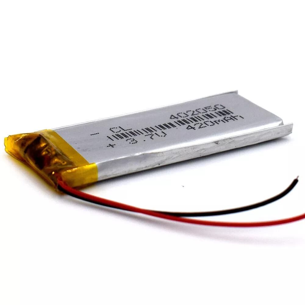 Batteria 402050 3.7V lipo 420mAh Drone Ricambio 1.554Wh GPS PSP lettori MP3 MP4 MP5 - 2