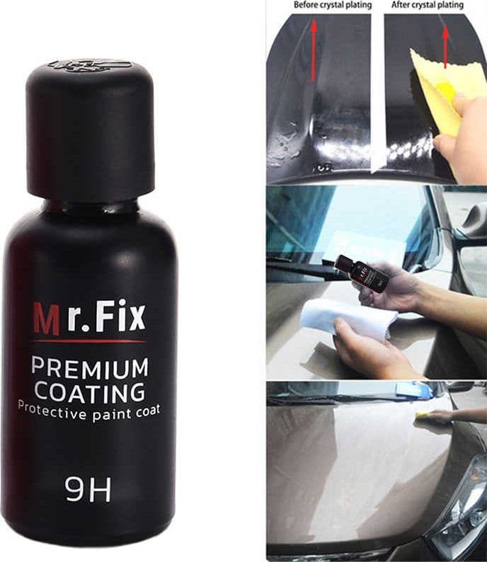 MR FIX CERAMIC 9H COATING NANO CERA PER AUTO MOTO LIQUIDO LUCIDA E PROTEGGE AUTO MOTO CAMION - 2