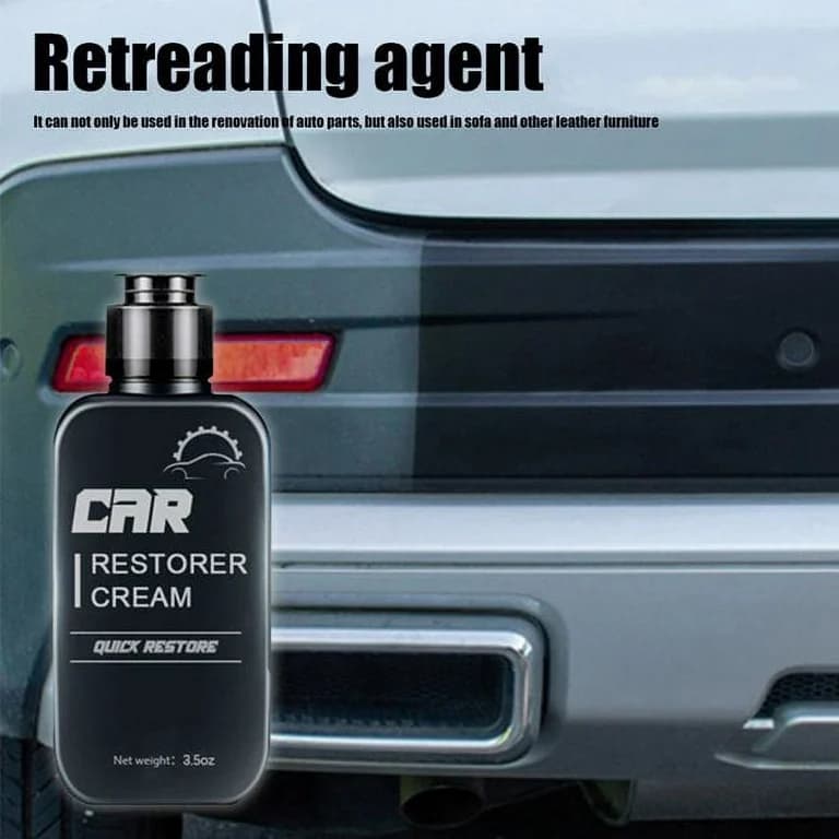 CAR FAST RESTORER CREAM 100ML CREMA RINNOVA LUCIDA PLASTICHE AUTO RAPIDAMENTE AUTO MOTO - 4