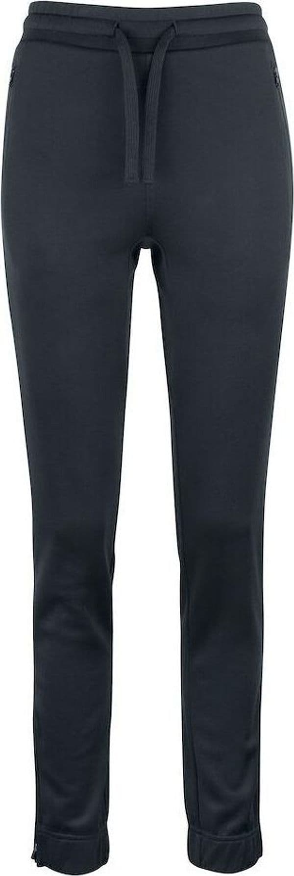 Pantaloni Tessuto Tecnico Nero tasche con Zip - 2