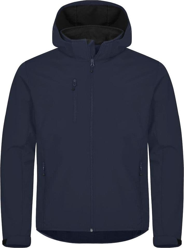 Classic Softshell Blu Triplo Strato con Cappuccio - 2