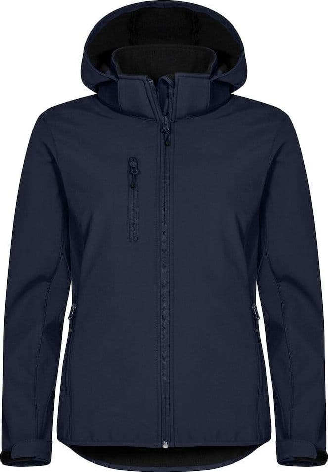 Classic Softshell Donna Blu Triplo Strato con Cappuccio Taglie Forti - 2