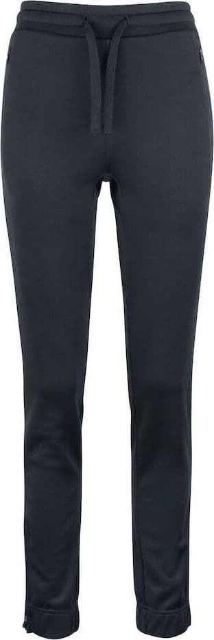 Pantaloni Tessuto Tecnico Nero tasche con Zip Taglie Forti - 2