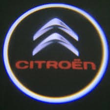 KIT LUCI LED PROIETTORE LOGO CITROEN A BATTERIA CON SENSORE MAGNETE - 4